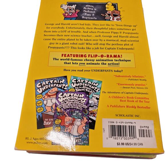 Captain Underpants Book Bundle Adventures of Super Diaper Baby Book - Picture 13 of 16